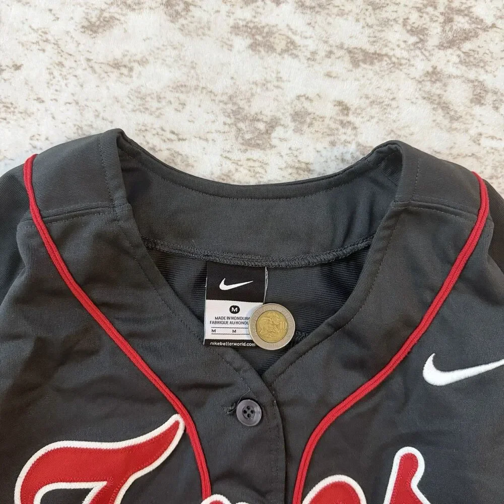 Nike Toros #19 Baseball Jersey Size M Black Red